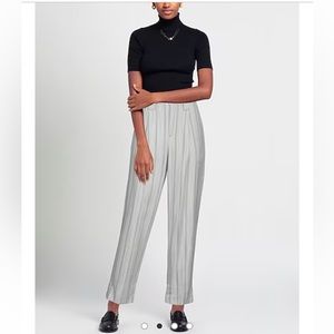 Ganni Pinstriped Trousers. Size 38/8